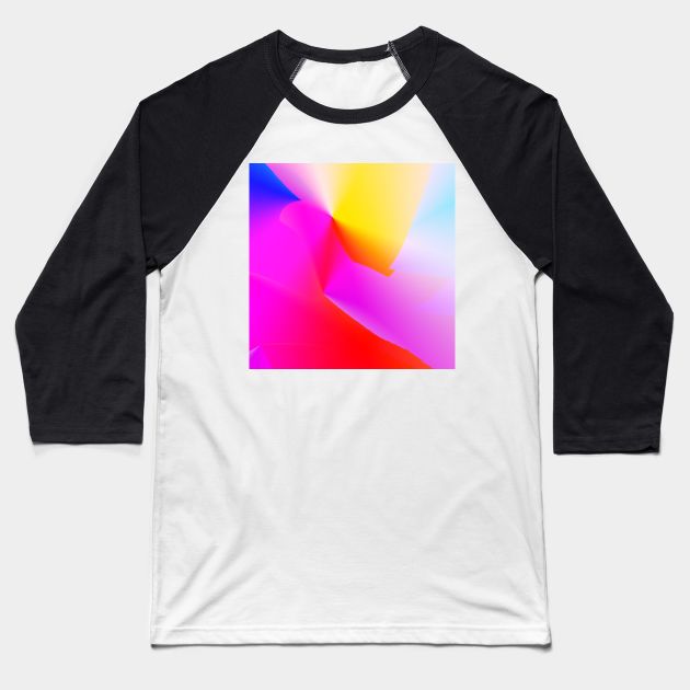 red yellow blue pink abstract texture Baseball T-Shirt by Artistic_st